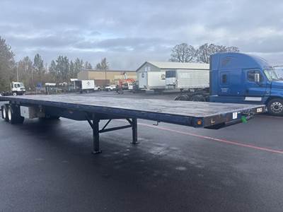 Wabash 48x102 Steel Flatbed Trailer - Air Ride, Sliding Axle