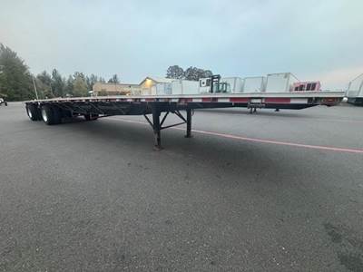 Western 48x102 Aluminum Flatbed Trailer - Air Ride, Fixed Spread Axle