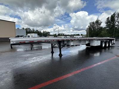 Western 53x102 Quad Axle Combination Flatbed Trailer - Air Ride, Fixed Axle