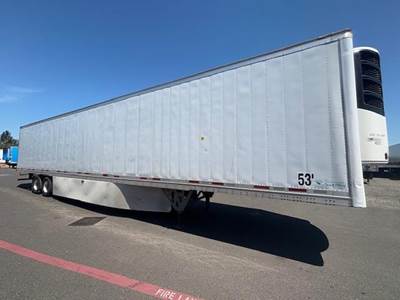 Wabash 53 ft Reefer Trailer - Sliding Axle, Roll up Door, Thermo King