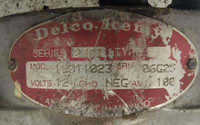 Delco Remy Alternator