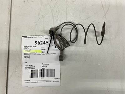 Used PB Hood Cable KIt (2 cables L/R) L92-6017
29" long