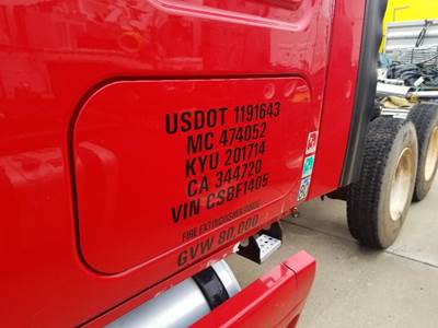 Freightliner Cascadia Left Rear Door Assembly for a Freightliner CASCADIA 125