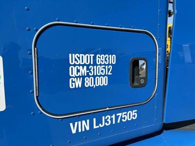 Kenworth T680 Left Rear Door Assembly