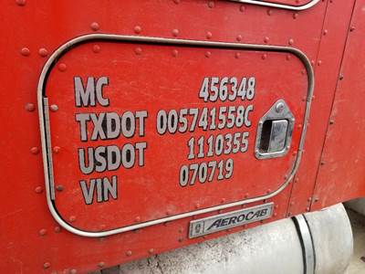 Kenworth T800 Left Rear Door Assembly