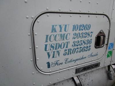 Kenworth W900 Left Rear Door Assembly