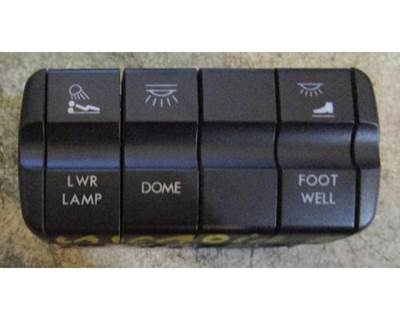 Used Freightliner Cascadia Switch Cluster for Lower Lamp, Dome Light & Footwell Lamps