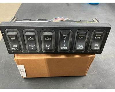 Used International ProStar 6 Panel Rocker Switch Cluster, Pollak 32237