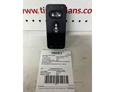 Used 2013 International ProStar Passenger Window Switch, Part # 3544936C6