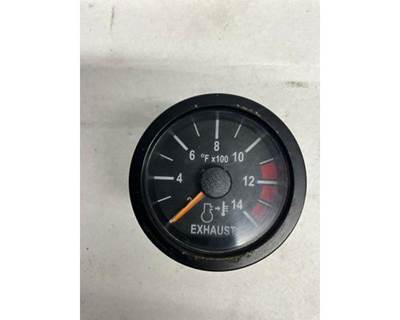 Used Mack Pinnacle CXU613 Exhaust Temperature Gauge, Black Bezel, Part # 21814271