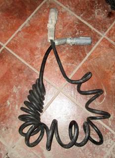 USED BLACK COILED TRAILER CABLE