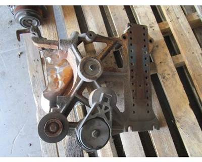 Used Caterpillar C-13 Engine Mount with 2 Pulleys & Belt Tensioner, Part # 222-2899