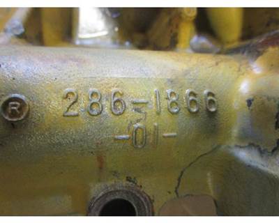 Used Caterpillar C15 ACERT Engine Oil Filter Base, Part # 286-1866