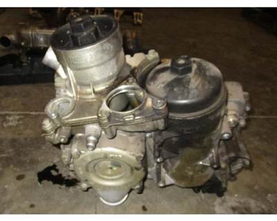 Used Detroit DD15 Engine Oil Cooler / Water Pump Housing