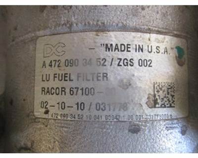 Detroit DD15 Fuel Filter Housing and Fuel Cooler, Part # A4720903452 A4720780079 A4720903652