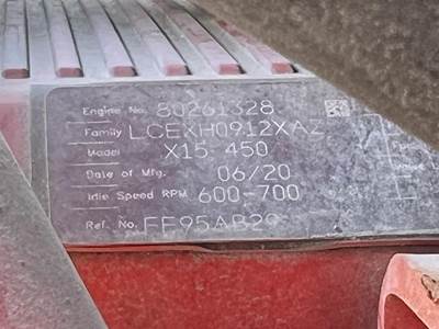 Cummins X-15 Engine for a International LT625