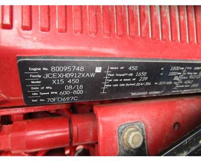 Cummins X15 Engine for a International LT625