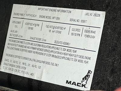 Mack MP7 Engine for a Mack TerraPro