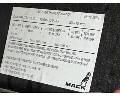 Mack MP7 Engine for a Mack TerraPro