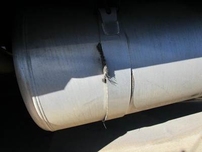 Peterbilt 377 Fuel Tank Strap / Bracket