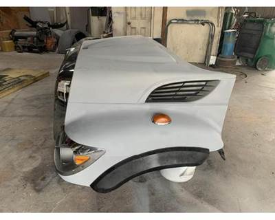 Reconditioned International 7300 Hood with Headlights and Grille Surround (No Grille)