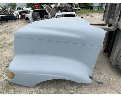 Used International 9400 Curved Windshield Hood Assembly with Headlights & Grille