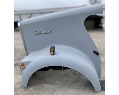 Used Kenworth W900A Hood 62" Center, Dual Breather Cutouts, Complete with Headlights & Grille