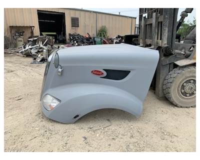 Used Peterbilt 587 Hood 55 1/4" w/ Headlights and Grille