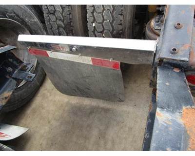 Used 2009 Freightliner Cascadia 125 Left Chrome Rear Mudflap Bracket with Mudflap