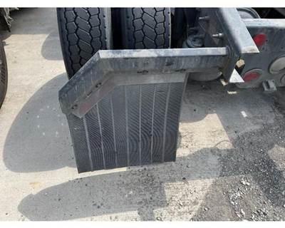 Used 2016 Freightliner Cascadia 125 Left Rear Mudflap Bracket with Mudflap, Black