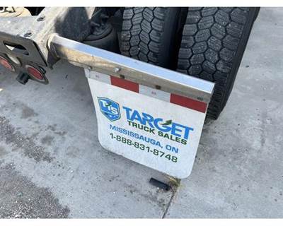 Used 2016 Freightliner Cascadia 125 Right Chrome Rear Mudflap Bracket with Mudflap