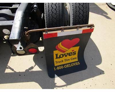 2007 Freightliner Columbia 120 Right Bar Style Rear Mudflap Bracket with Mudflap