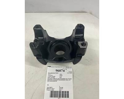 Used Fuller 1710 Series Half Round Rear Input 38 Spline Transmission Yoke, 2.75 Inch Hub Diameter