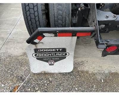 Used 2014 Kenworth T680 Left Rear Mudflap Bracket with Mudflap 45 Degree Angle