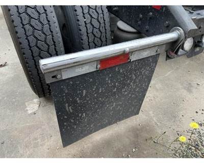 Used 2018 Kenworth T680 Left Chrome Rear Mudflap Bracket with Mudflap