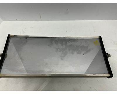 Used Mack Mirror with Mack emblem with a chrome finish