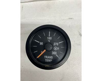Used Mack Pinnacle CXU613 Transmission Temperature Gauge with Black Plastic Bezel, Part # 21814273