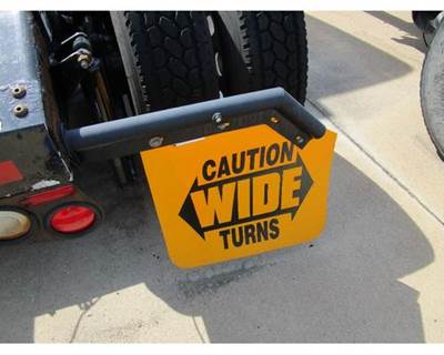 Used 2006 Peterbilt 387 Right Rear Mudflap with 45 Degree Angle End