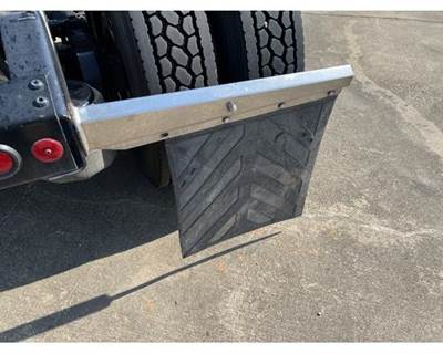 Used 2020 Peterbilt 579 Right Chrome Mudflap Bracket with Mudflap