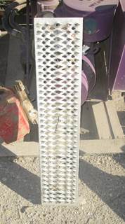 USED ALUMINUM STEP. 
APPROX: 33 1/2 INCHES LONG BY 7 INCHES WIDE