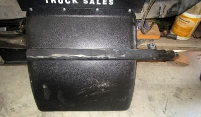 USED BLACK PLASTIC REAR QUARTER FENDER - PASSENGER SIDE