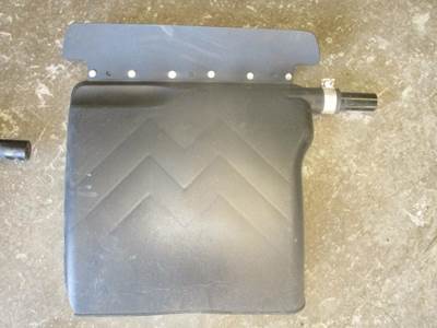 USED BLACK PLASTIC QUARTER FENDER - PASSENGER SIDE