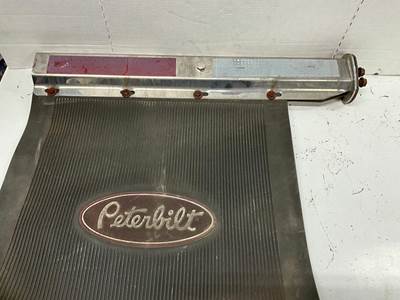 Mud flap hanger with =chrome finish and narrow bolt patter. Includes mud