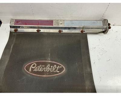 Used 30" Chrome Mud Flap Hanger with Narrow Bolt Pattern and Mud Flap