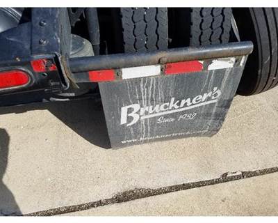 2011 Volvo VNL Right Rear Mudflap Bracket with Mudflap, Black