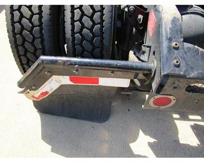Used 2012 Volvo VNL Left Rear Mudflap Bracket with 45 Degree Angle and Mudflap