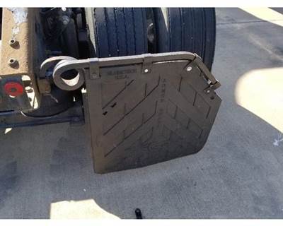 Used 2005 Volvo VNL Right Rear Bar-Style Mudflap Bracket with Mudflap, 45 Degree End