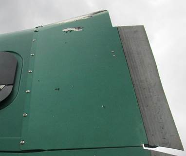 Freightliner Columbia Left Sleeper Fairing for a Freightliner COLUMBIA 120