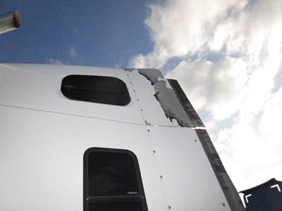 Freightliner Coronado Left Sleeper Fairing for a Freightliner CORONADO 132