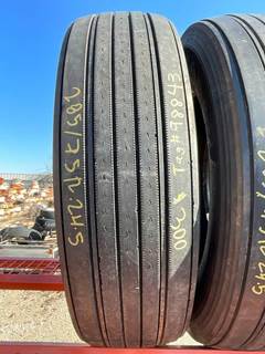 USED FIRESTONE FS591 285/75R24.5 STEER TIRE.  TREAD DEPTH 11/32nds